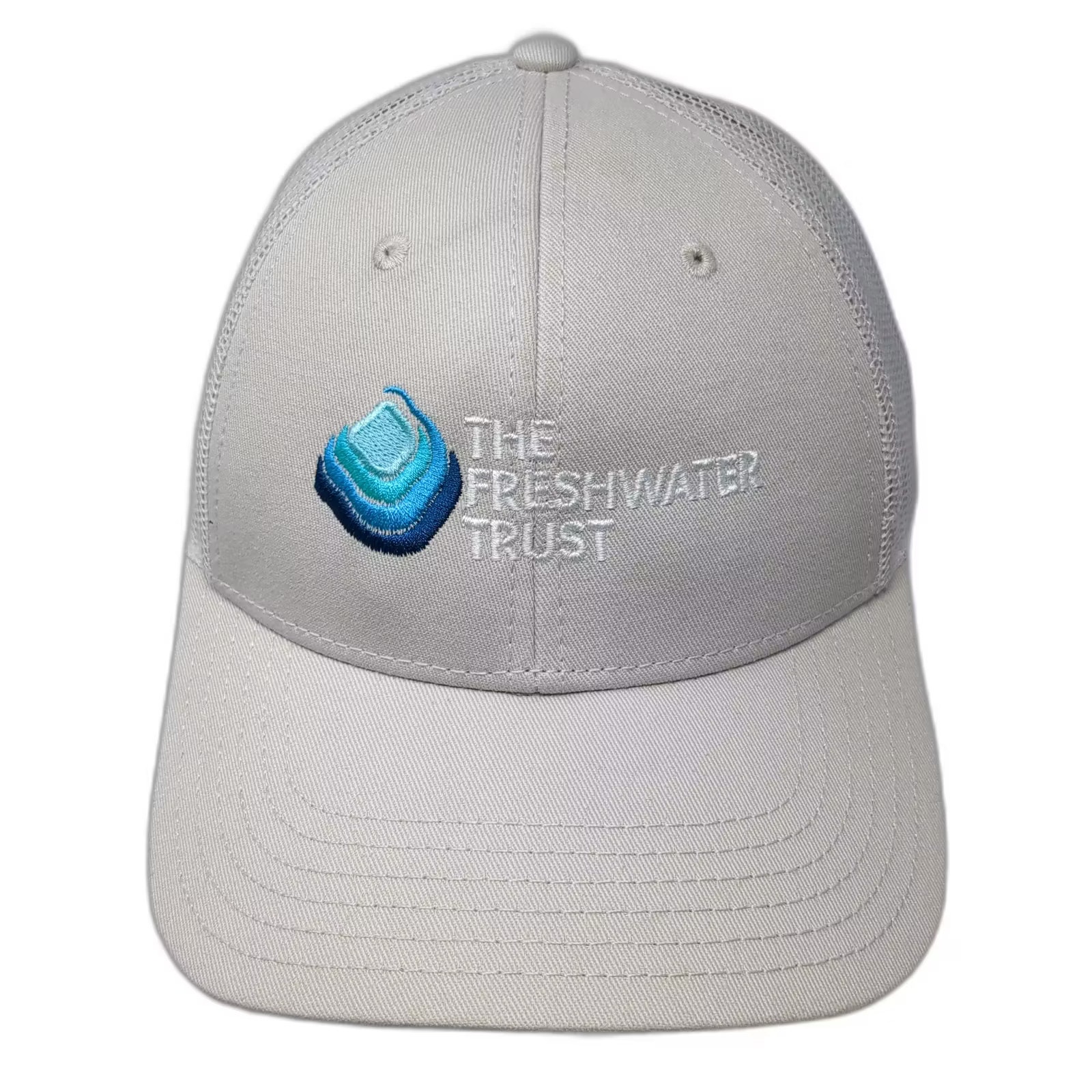 As Colour The Freshwater Trust Logo Hat Beige Trucker Hat One Size Embroidered